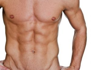 Fake Abs six Pack . Muscular Body. Abdominal Muscles. Cut 